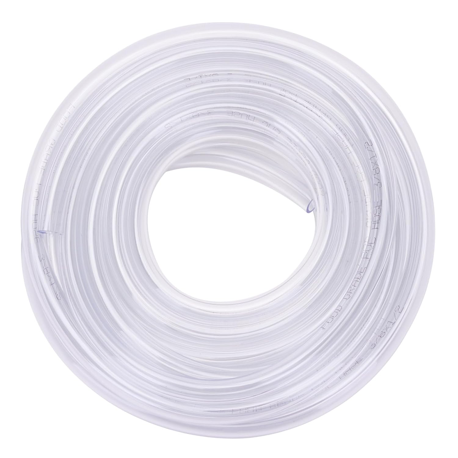 25ft Clear Vinyl Tubing - 3/8 ID 1/2 OD PVC Tube Food Grade Flexible Plastic Pipe Hose for Homebrewing, Siphon Pump 7.6 Meters(25ft) Length